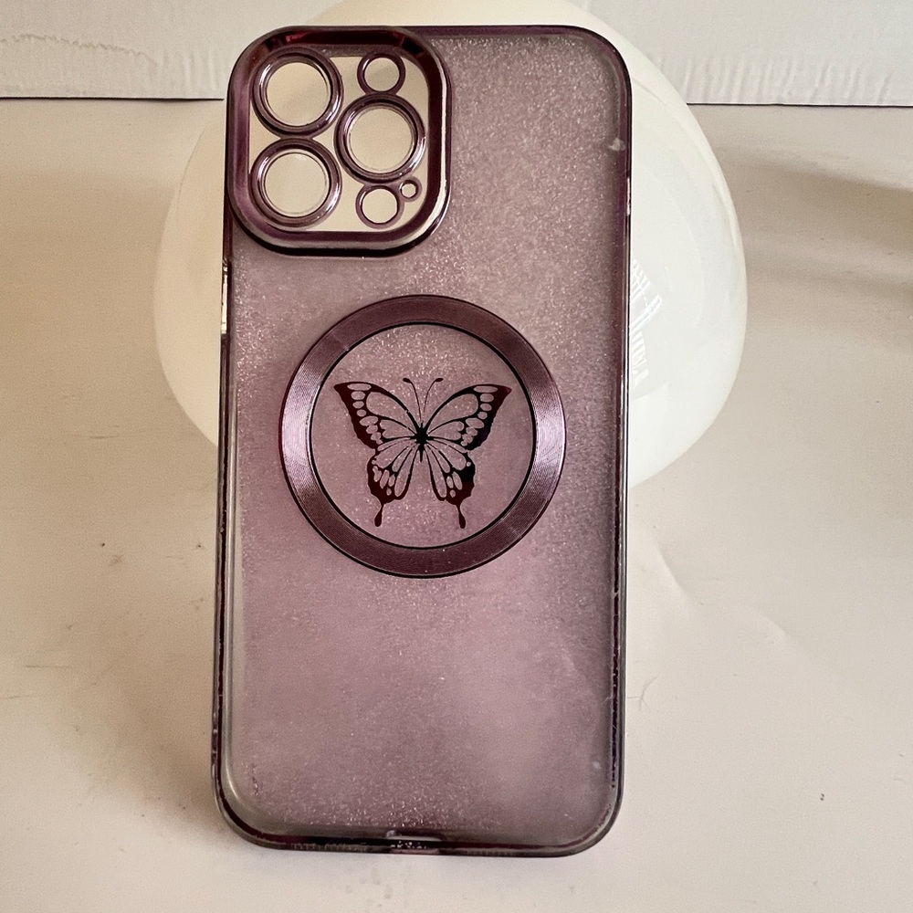Butterfly Design Phone Case - Purple IPhone
